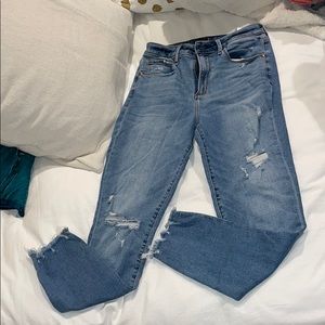Abercrombie highrise super skinny curve love jeans